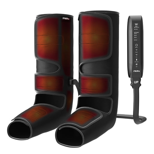 Recovermax Compression Boots, Heated Compression Leg and Foot Massager with Multiple Massage, Intensity, and Heat Levels