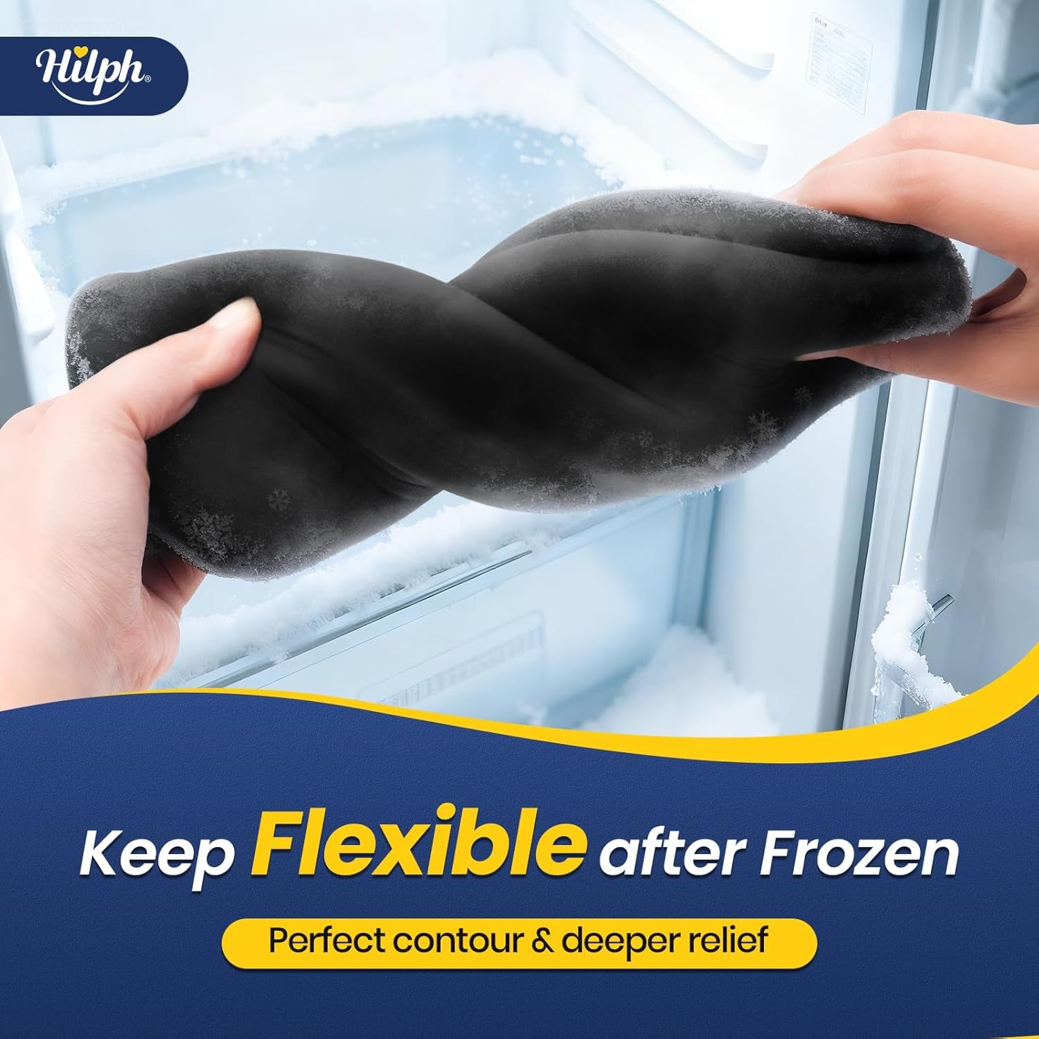 Shoulder Ice Pack Wrap for Rotator Cuff & Arm, Double-Layer Gel Shoulder Cold Therapy Wrap with Compression for Targeted Area, Easy to Put on & Take Off, Flexible Fit for Men & Women, Medium